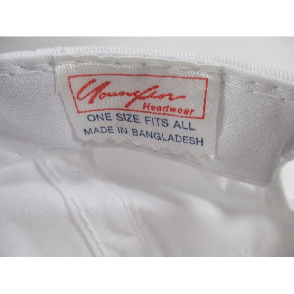 Vintage Youngan Lil E. Tee Race Horse Embroidered‎ White Strap back Rope Hat Cap